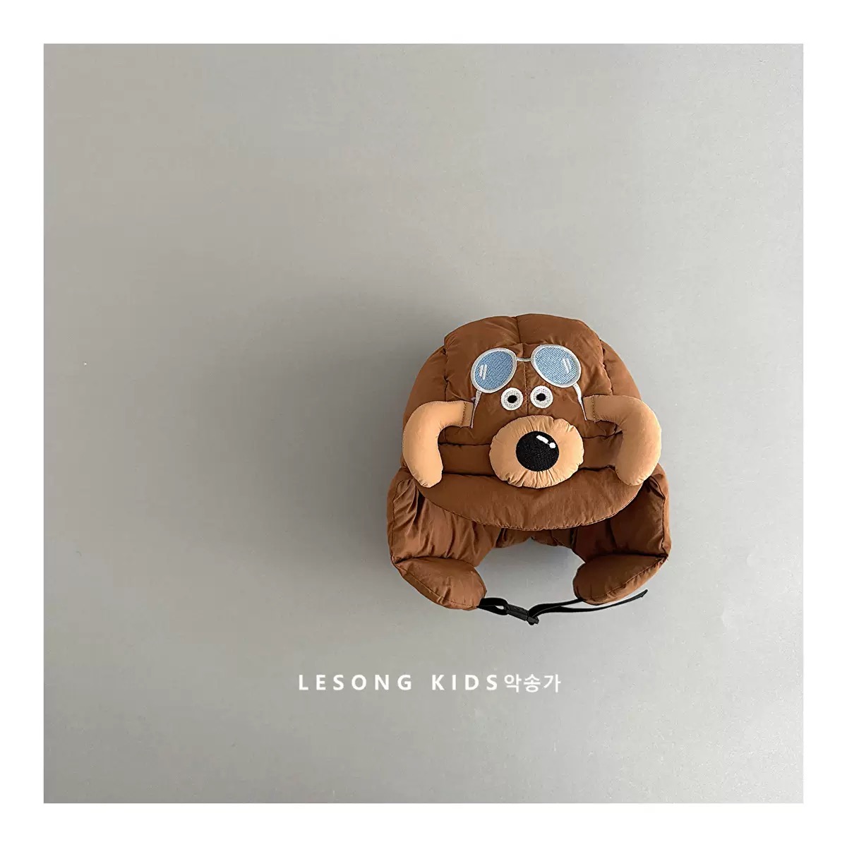 02 - Mũ phao họa tiết cún tai dài nhiều màu cho bé size 1-5y