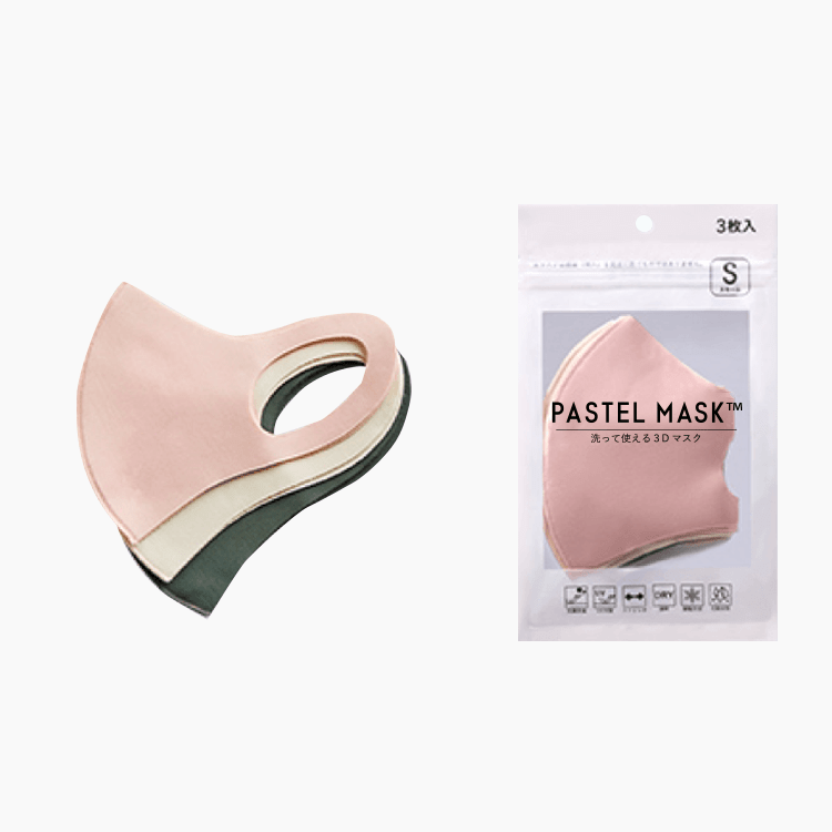 Set 3 khẩu trang Pastel Mask Nhật người lớn