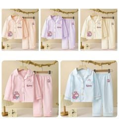 Bộ pyjama cotton Nexxi Labubu nhiều màu cho bé gái size 1-14y