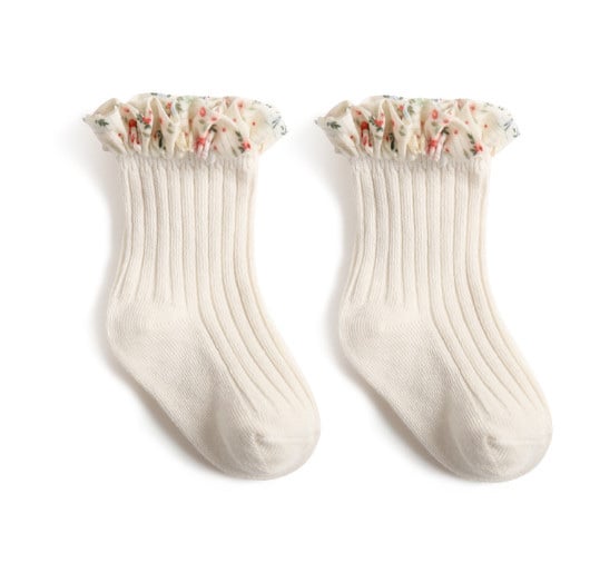 Tất cao cổ Nemo baby 5 màu cổ nhún bèo hoa