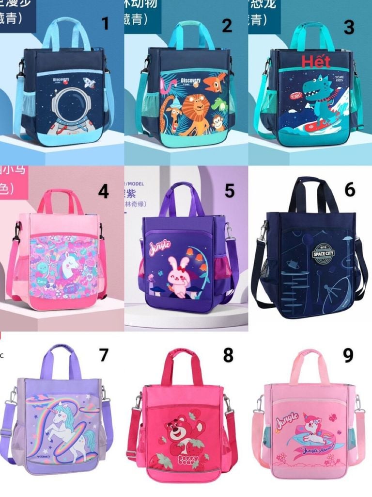 Túi Tote học sinh nhiều mẫu Yome BTBG