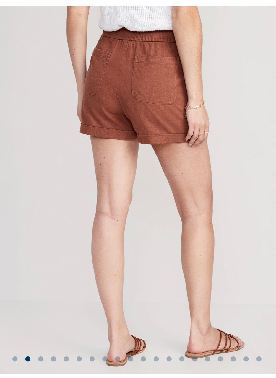 Quần short linen Oldnavy nhiều màu cho mẹ size XS / S / M