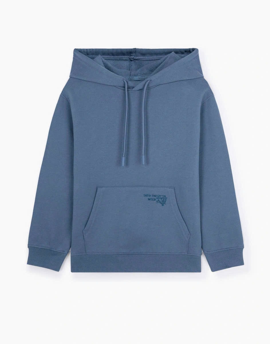 Bộ nỉ bông hoodie GGJJ dư xịn 2 màu be/xanh bé trai size 2-8y