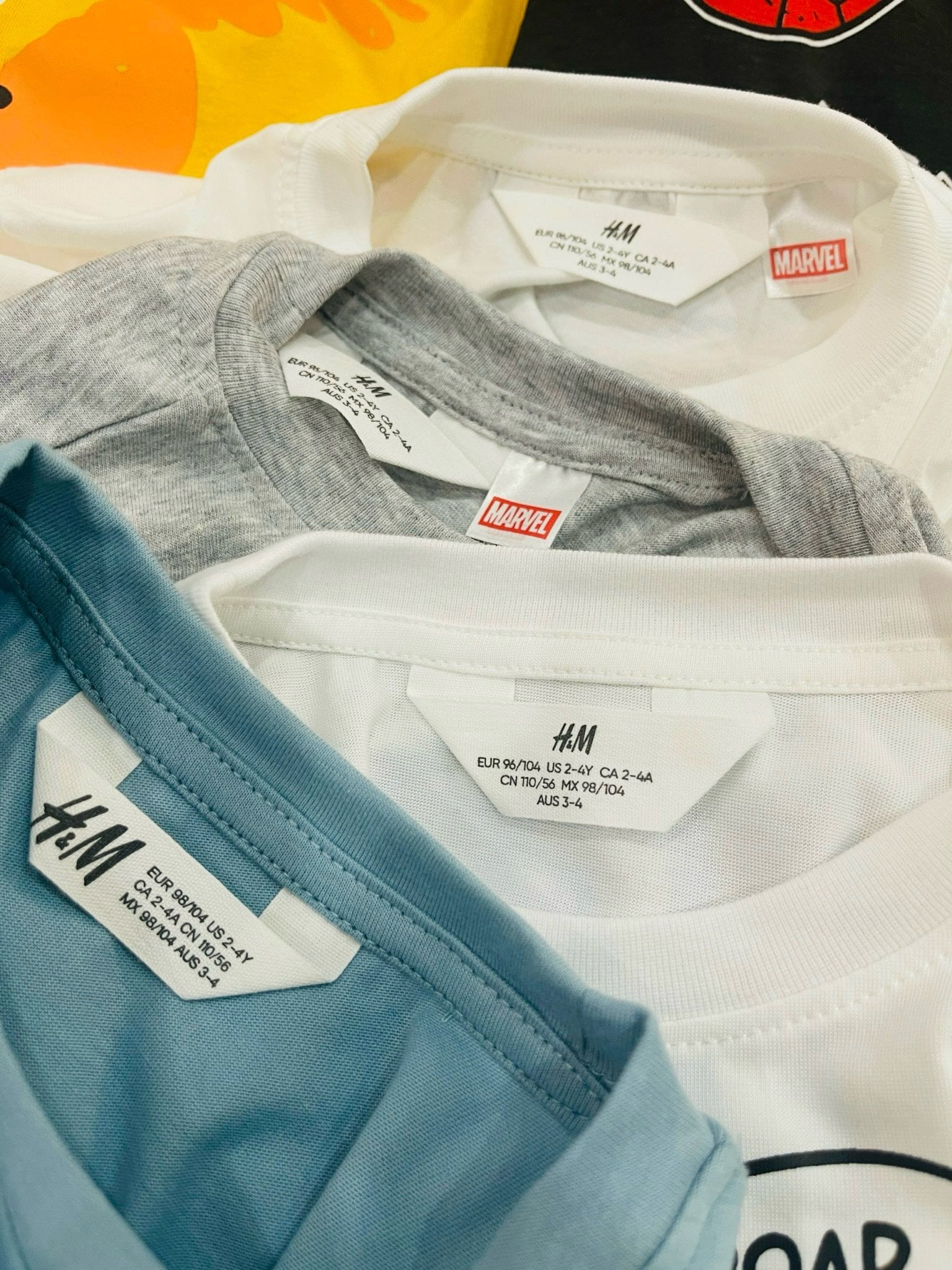 Bộ cotton HM nhiều hình BT dòng nhí size 2-10y