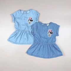 Váy denim Minnie mouse xanh jean 2 màu BG