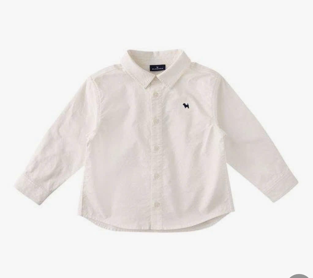 ABT01 - Áo sơ mi BD màu trắng bé trai size 100