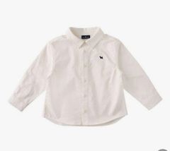 Áo sơ mi BD xuất Hàn màu trắng bé trai size 100