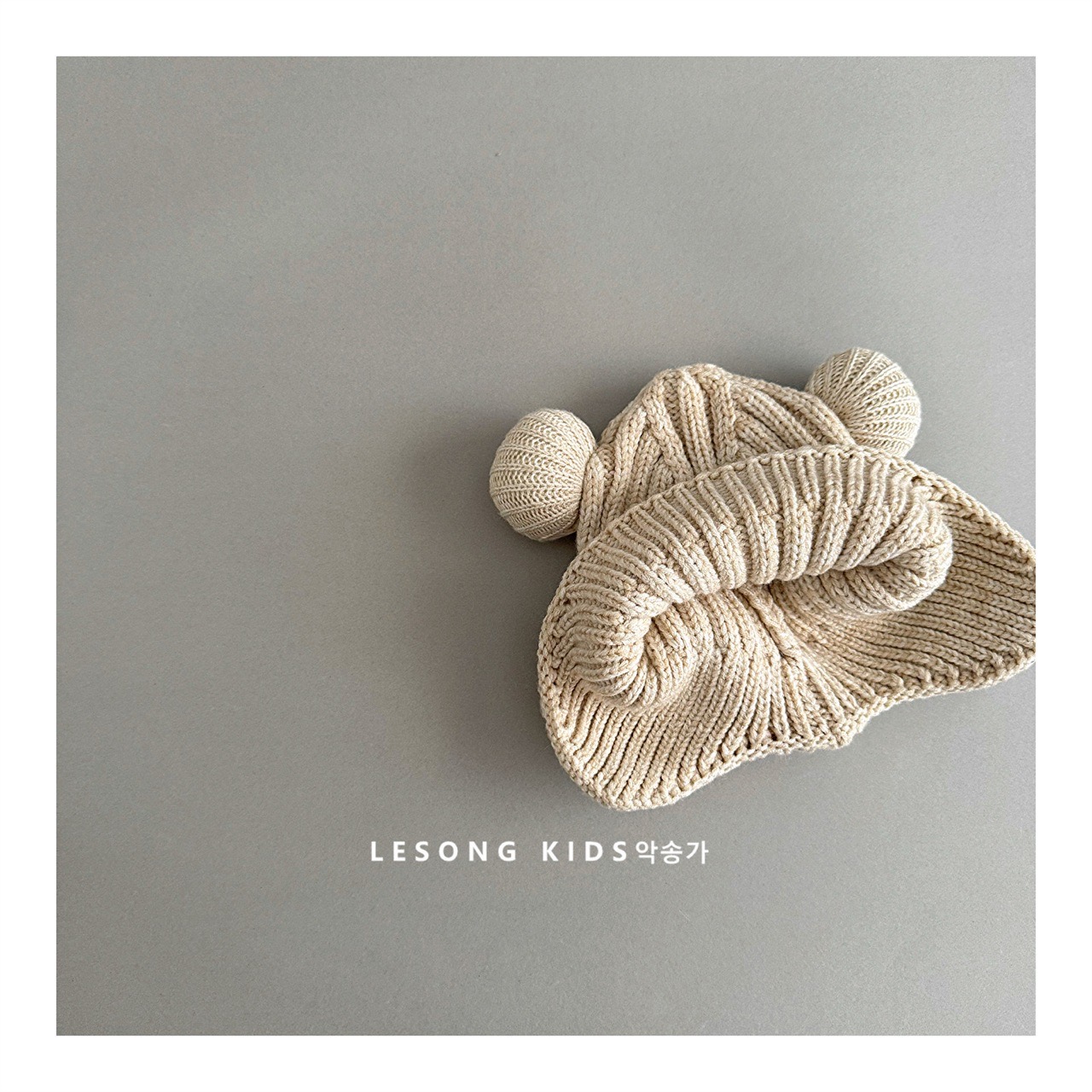 Mũ len tai gấu lót cotton nhiều màu cho bé szie 1-4y (VĐ 48-52cm)