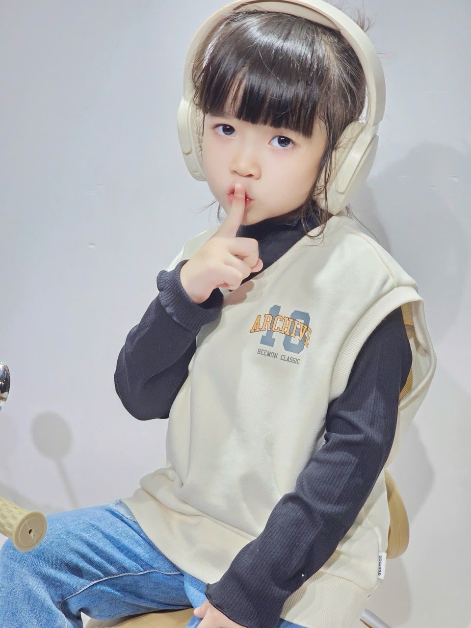 BM2510VT06 - Áo gile nỉ da cá Beemon 2 màu cho bé size 120-160