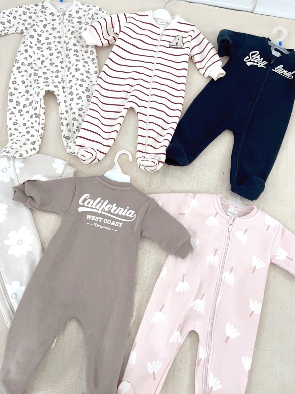 Body nỉ bông Minene dư xịn nhiều màu cho bé size 3-24m