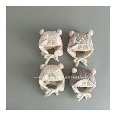 Mũ có tai lót nỉ giữ ấm cho trẻ em chất liệu vải nhung gân kích thước 48-50cm, NSX Yiwu Lesong