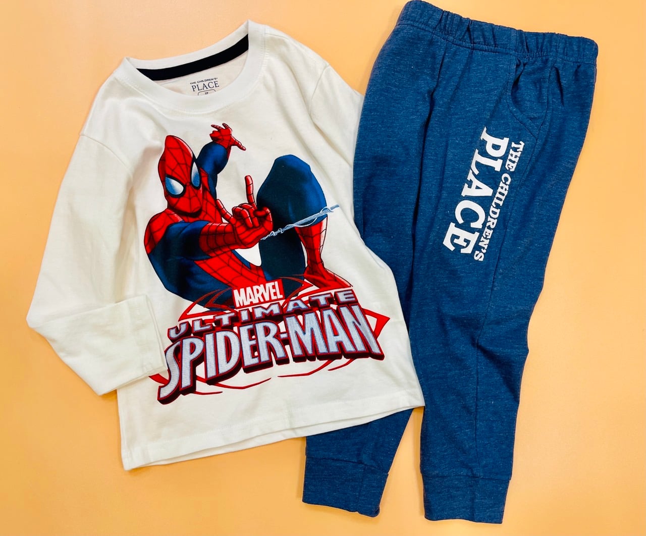 Bộ cotton dài tay Place nhiều hình BT 1-5y