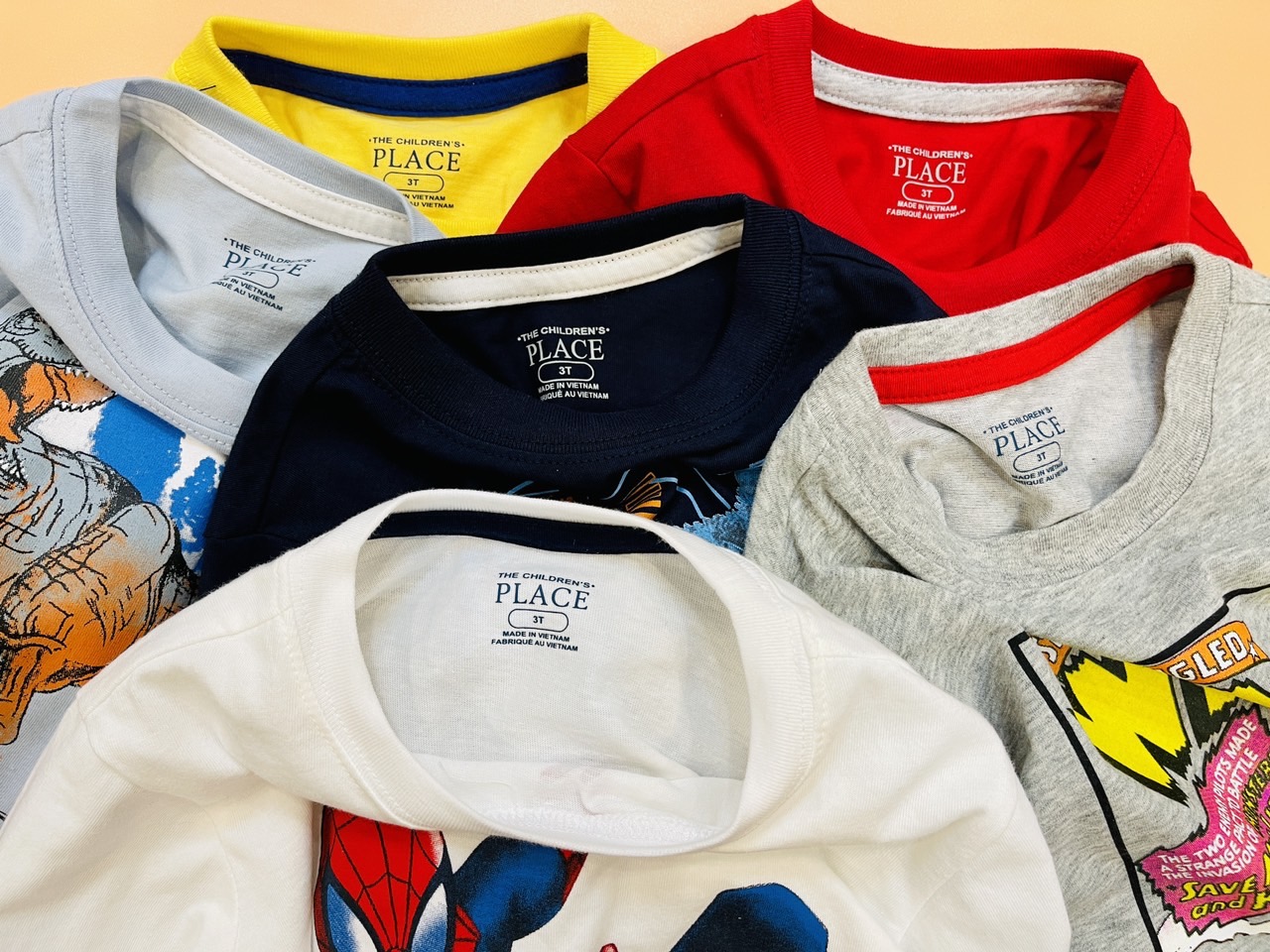 Bộ cotton dài tay Place nhiều hình BT 1-5y