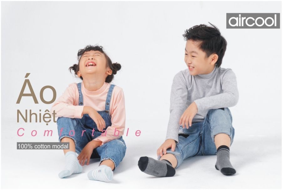 Áo giữ nhiệt cổ 3p Aircool BTBG size 2 - 14y