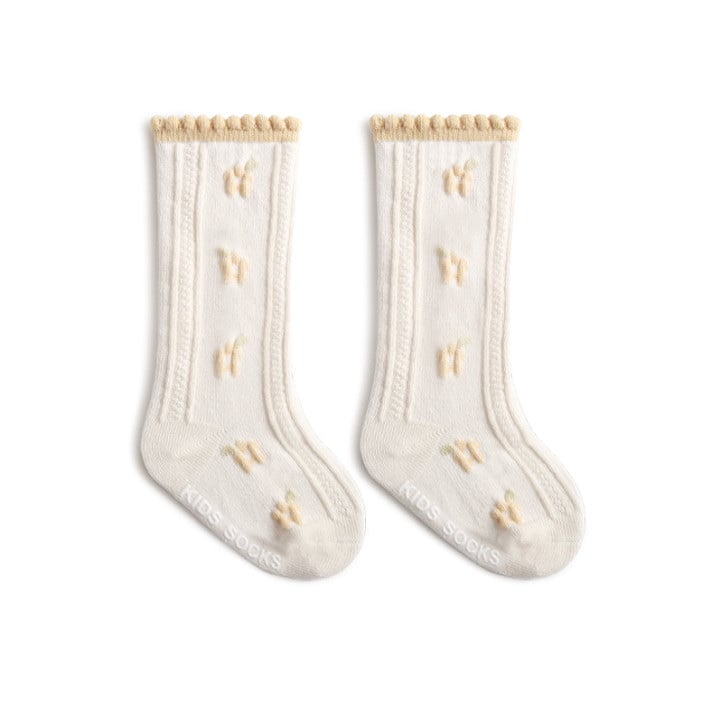 Tất cao tới bắp chân Nemo baby màu kem 5 màu hoa cổ bèo