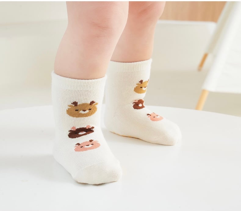 Tất chống trượt cao cổ Hug Elephant 5 màu size 1 - 5y