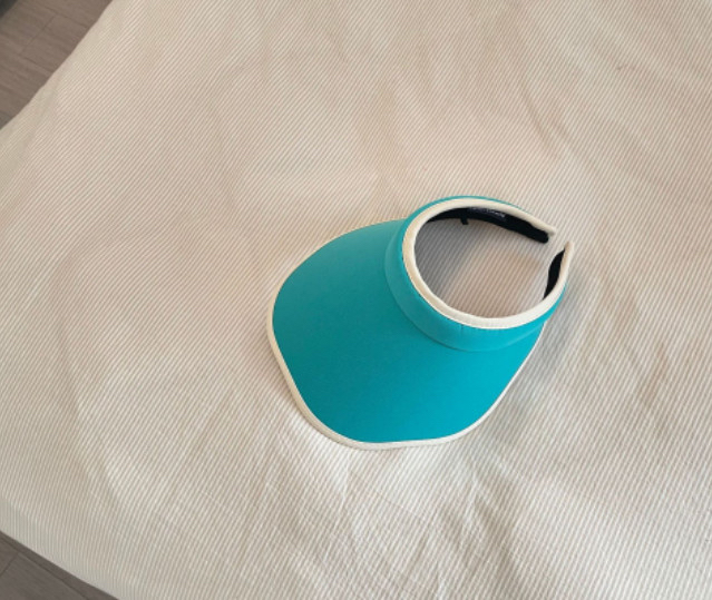 Mũ đi biển trơn màu vành lượn sóng BG