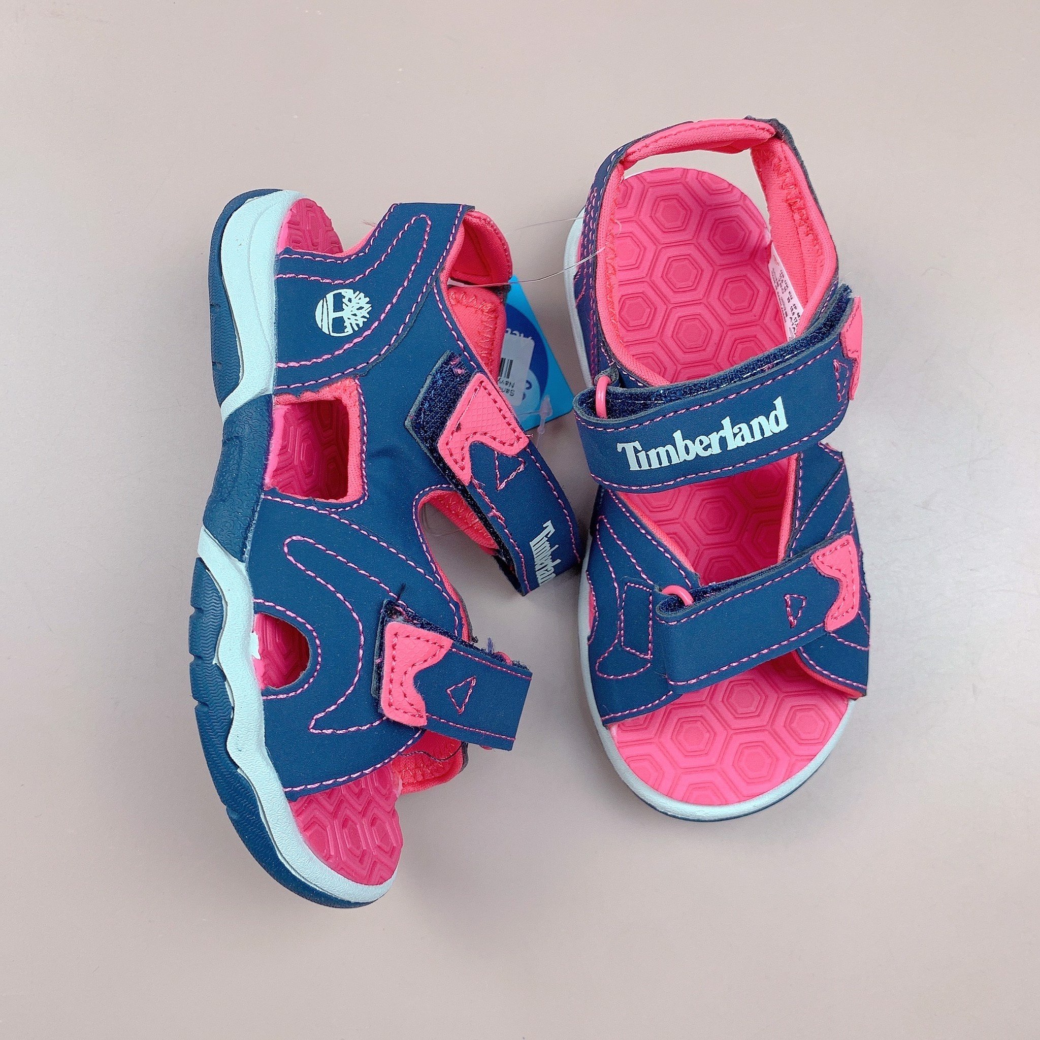 Sandal Timberland màu navy hồng