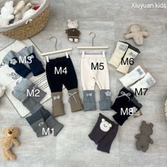 legging lót nỉ QC nhiều màu cho bé size 90-130