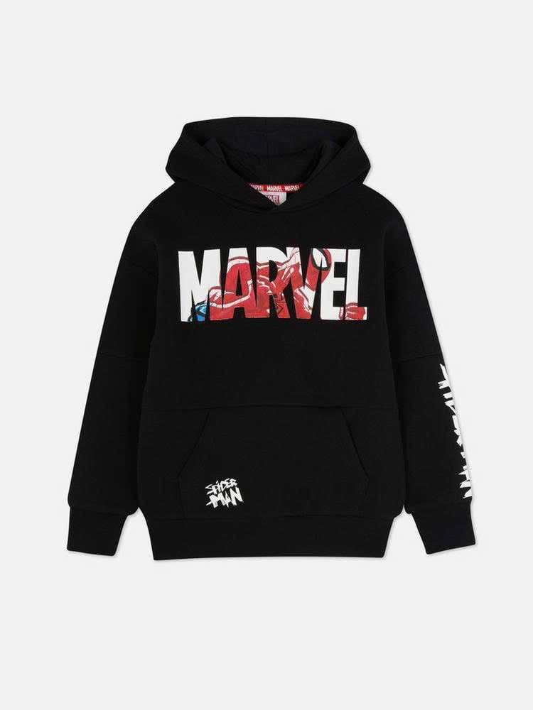 Bộ nỉ Pri.mark màu đen Marvel cho bé size 7-15y