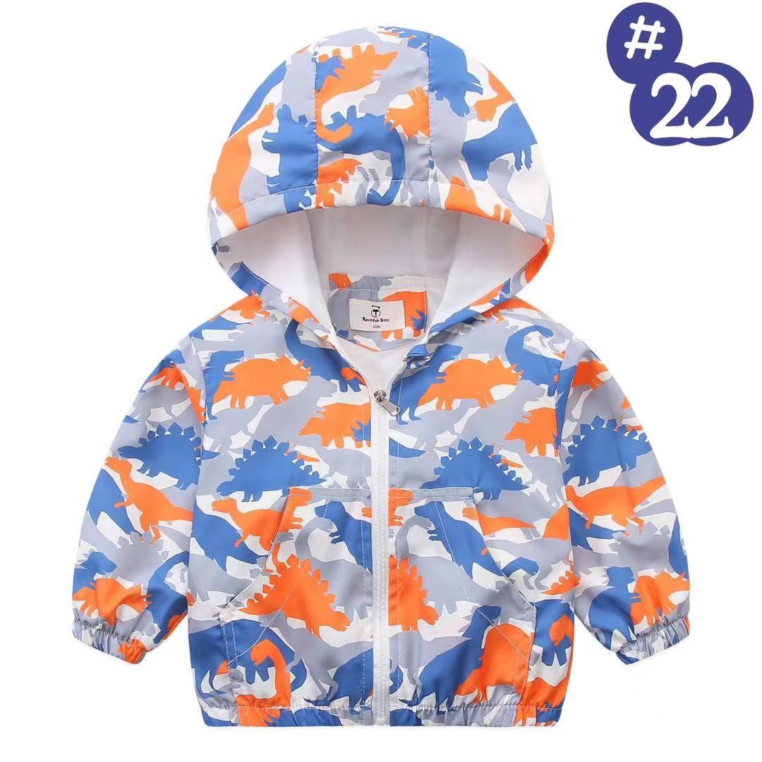 Áo gió lót cotton Ravedye Bear nhiều hình Bé Trai size 100 - 140