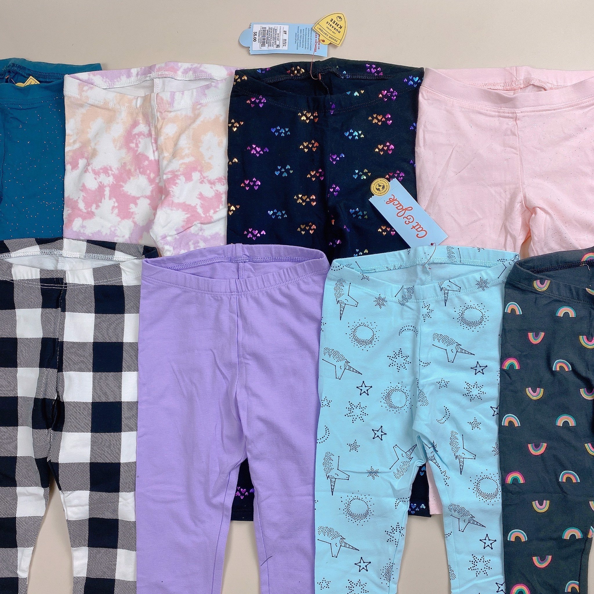 Quần legging Cat & jack nhiều hình BG size 12m - 5y