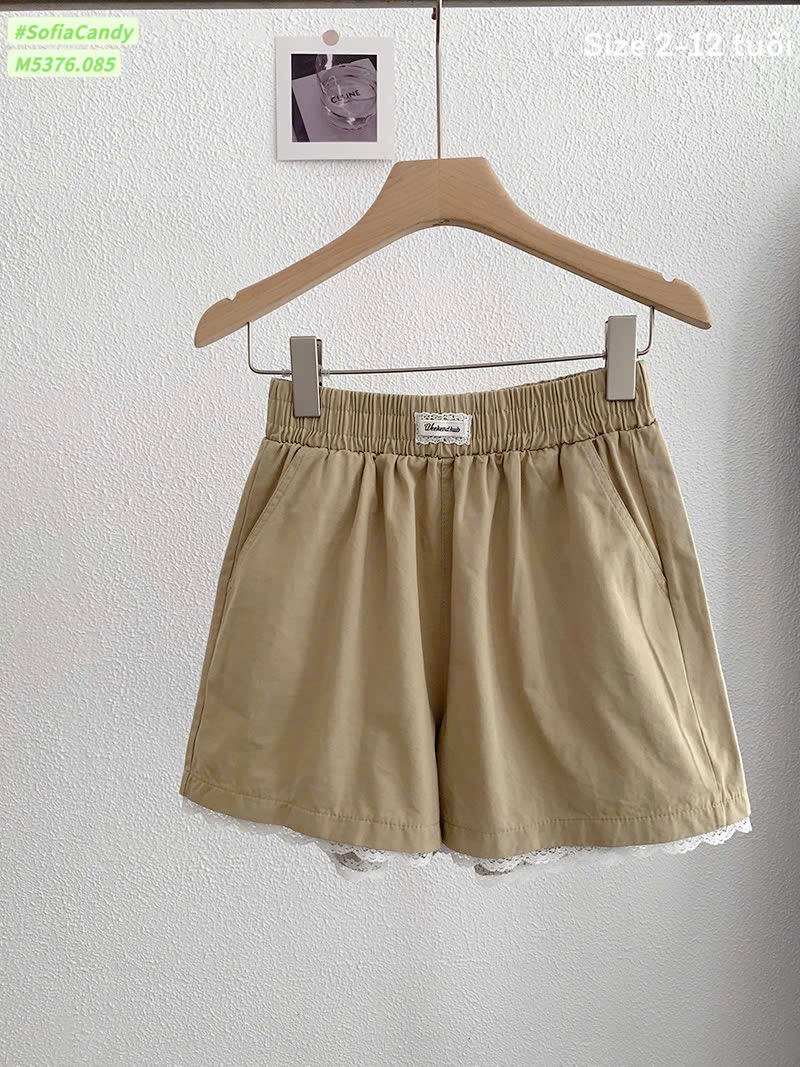 M5376 - Quần short kaki Mia Kids nhiều màu cho bé size 2-12y