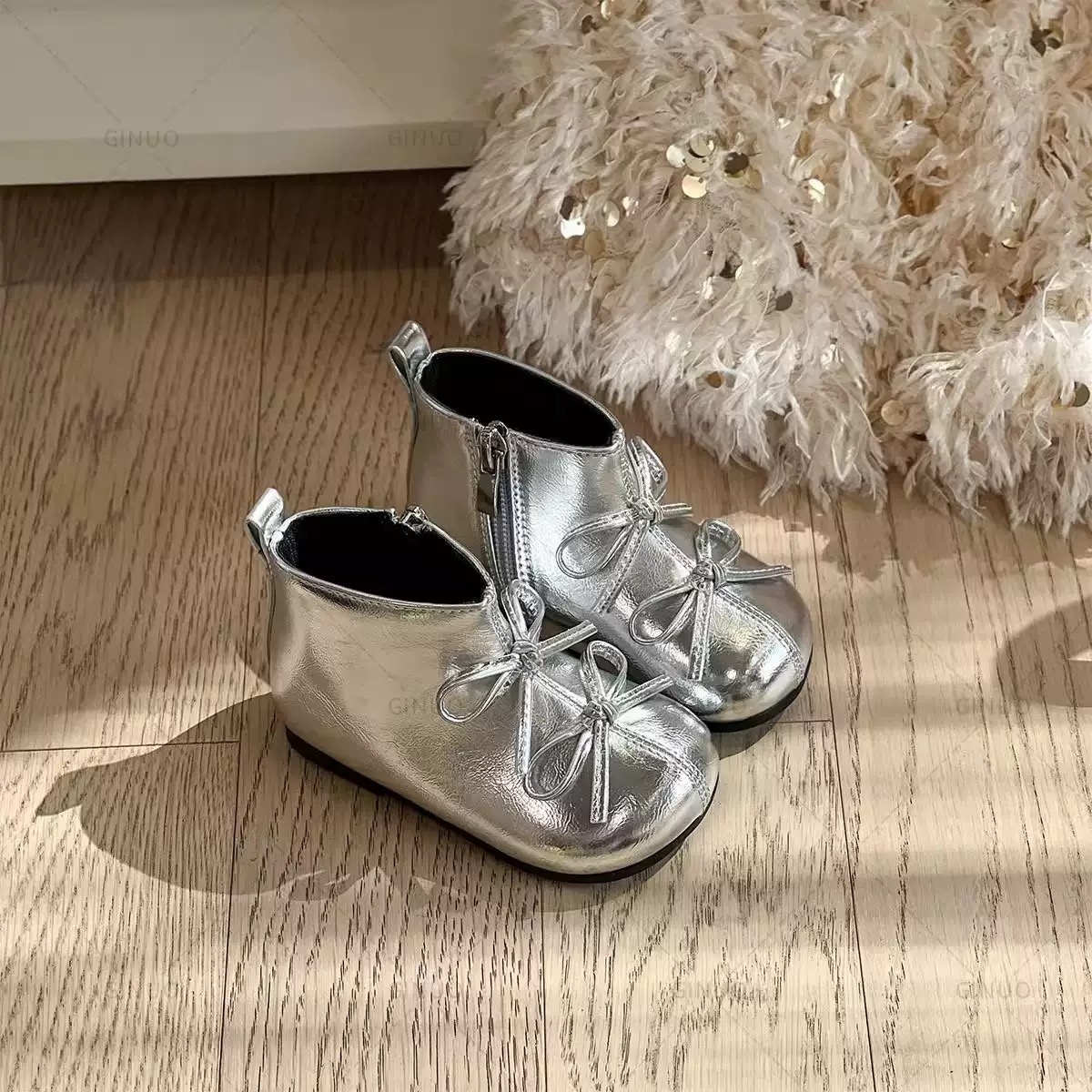 A334 - Bốt đính nơ siêu mềm cho bé gái size 22-30