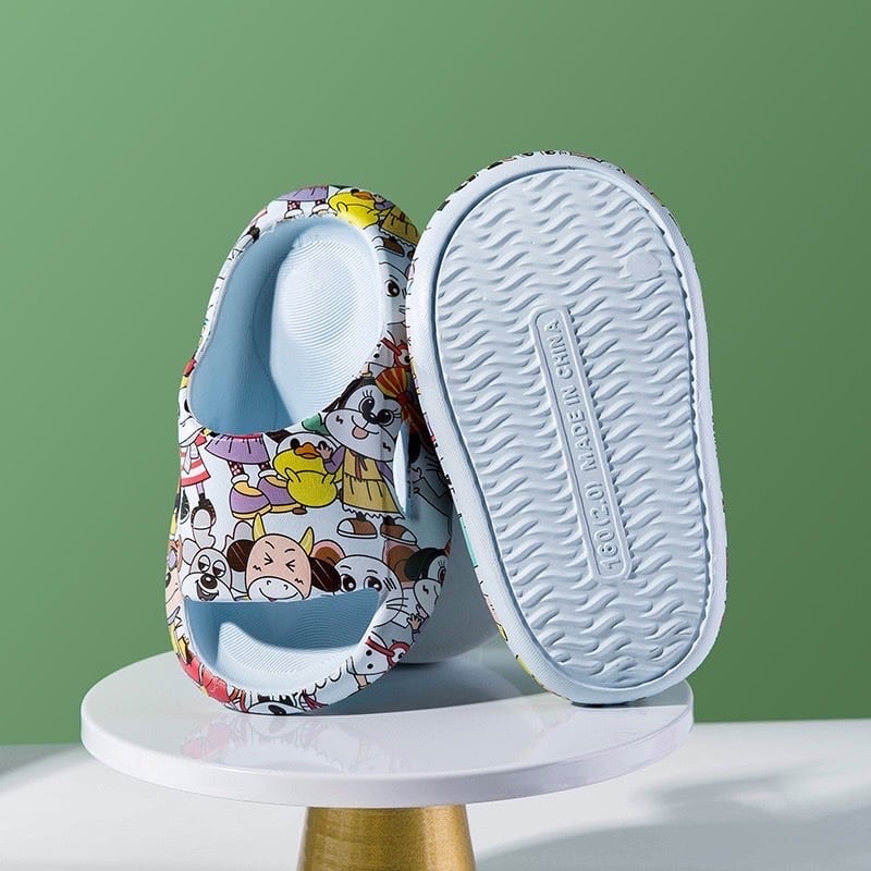 Dép in tràn hình động vật 4 màu BTBG