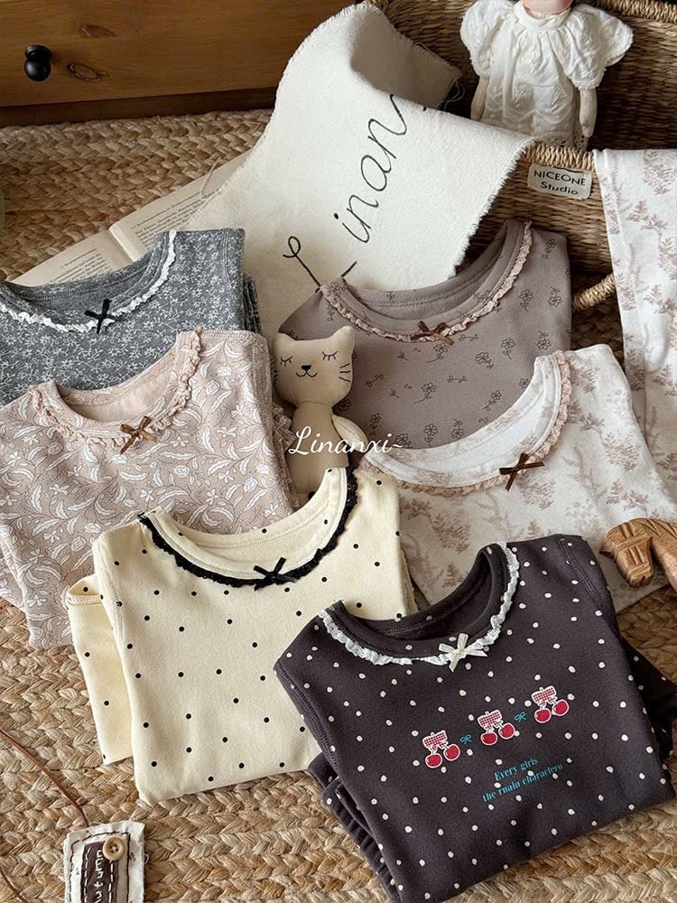 88060 - Bộ cotton Linanxi QC nhiều màu cho bé gái size 90-140