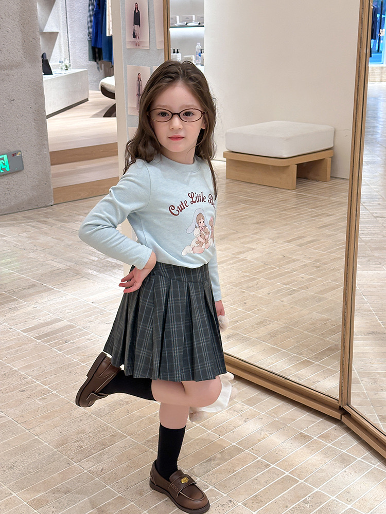 25G052 - Áo thun tăm AMBB họa tiết nhiều màu cho bé gái size 90-170