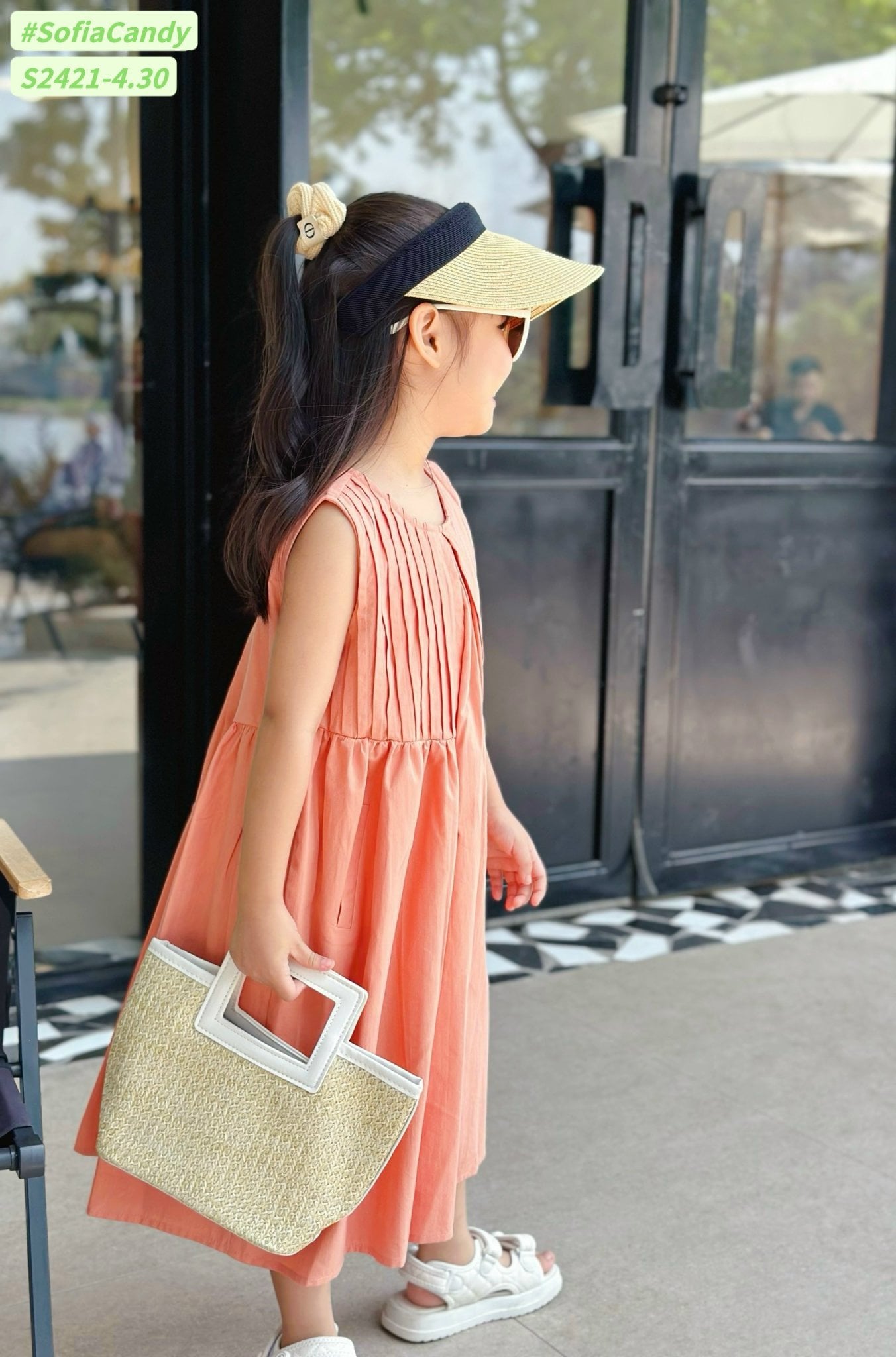 Váy Sofia Candy sát nách hở lưng nhiều màu BG size 1-10y