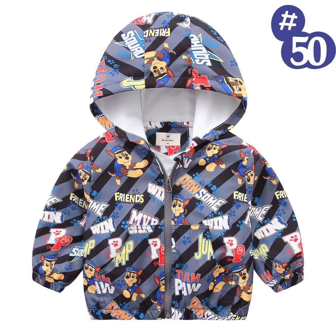 Áo gió lót cotton Ravedye Bear nhiều hình Bé Trai size 100 - 140