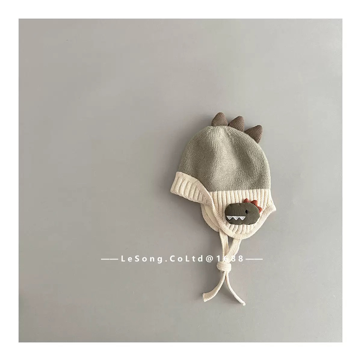 Mũ len khủng long nhiều màu cho bé size 1-5y