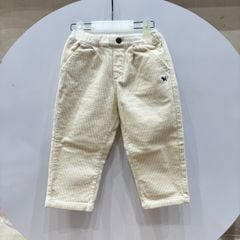 Quần nhung tăm BD baby màu kem cho bé size 90-120