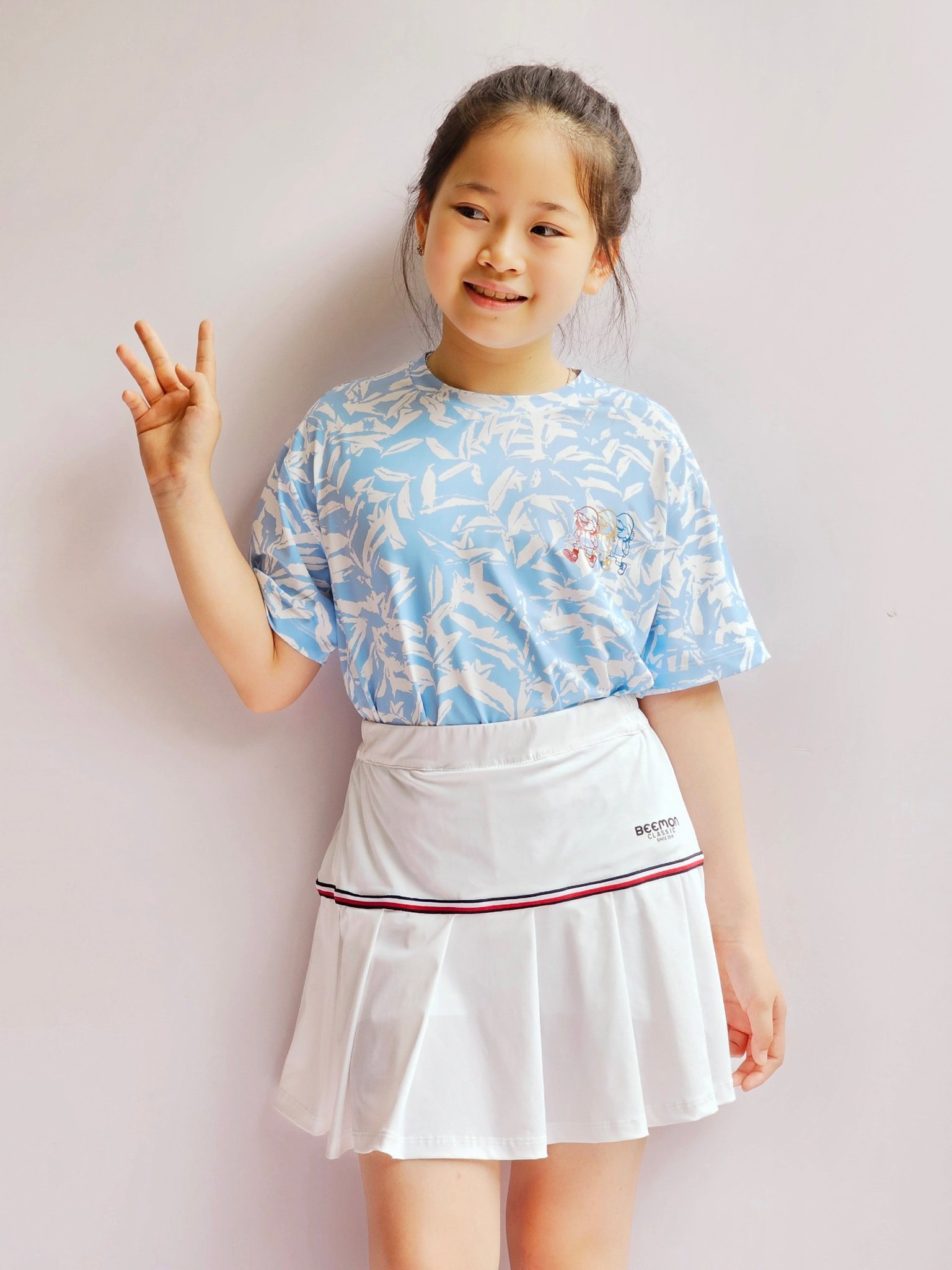 Set bộ áo + chân váy liền quần thể thao Bee Mon 4 màu size 120 - 160