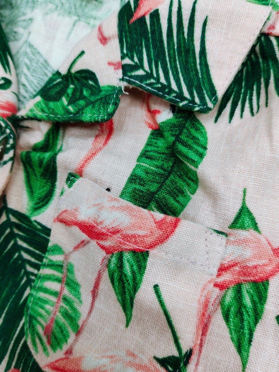 Bộ linen ONV áo sơ mi nhiều hình dòng nhí BT size 3m - 5y