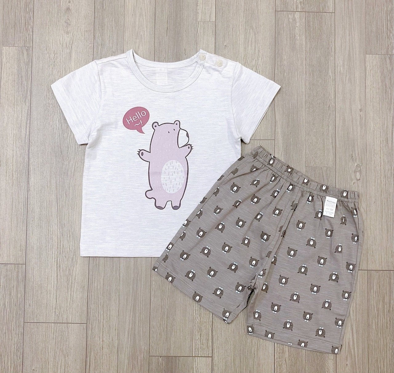 Bộ cotton mỏng xuất Hàn 6 mẫu nhiều hình BTBG size 90-150