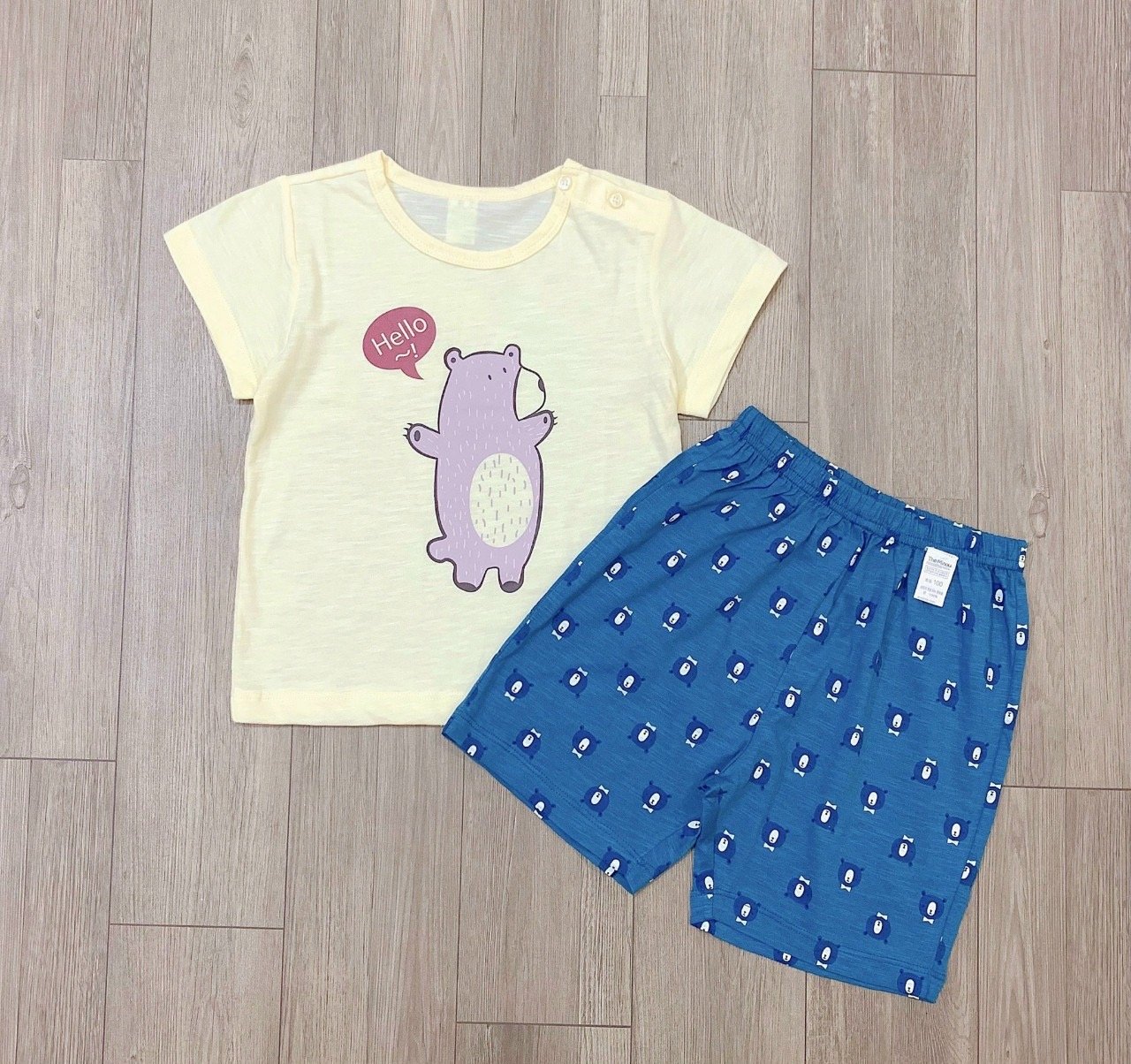 Bộ cotton mỏng xuất Hàn 6 mẫu nhiều hình BTBG size 90-150