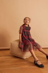 Váy N.e.x.t dư xịn kẻ caro đỏ đen BG size 5-16y