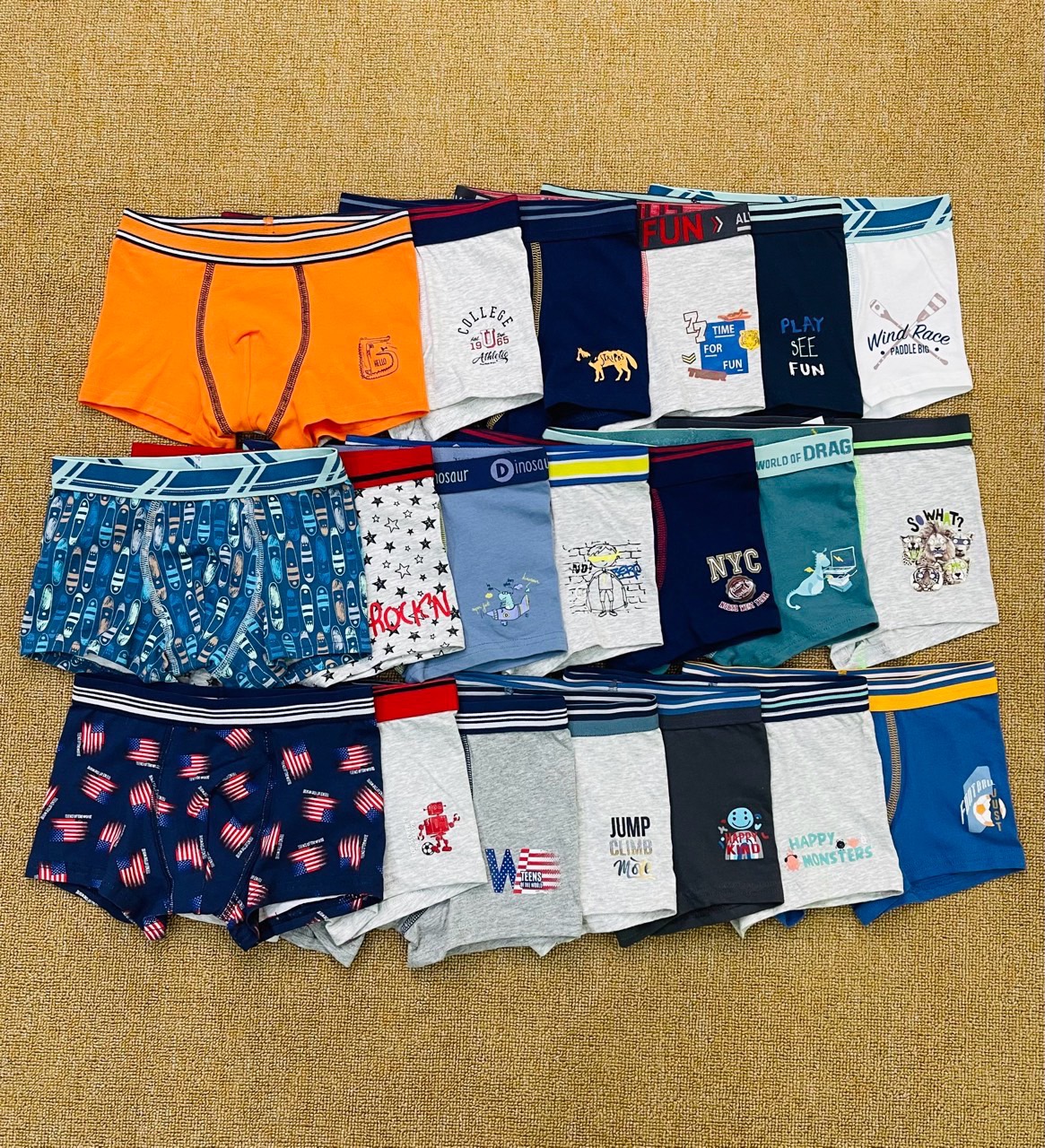 Set 5 quần sịp đùi bé trai Tex size 3-16y (ngẫu nhiên)