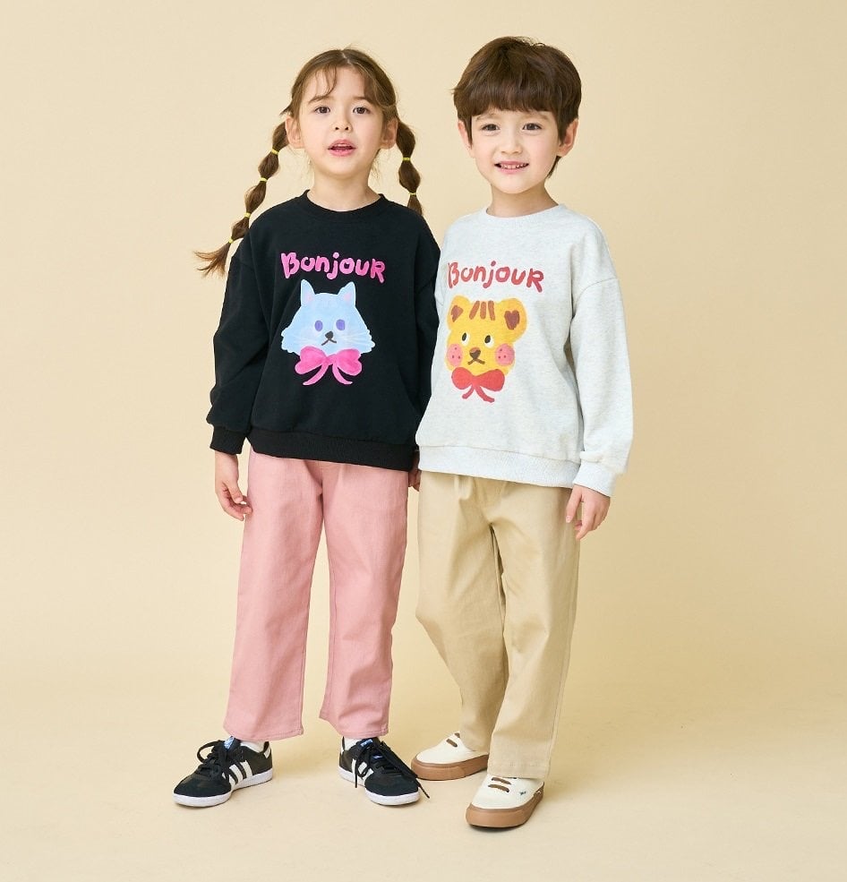 ABG45 - Áo nỉ Bebezoo Bonjour hoạ tiết động vật cho bé size 100-140