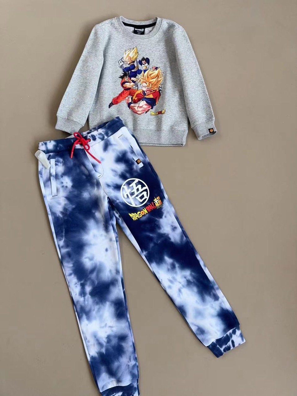 Bộ nỉ bông Dragon Ball dư xịn nhiều màu bé trai size 4-16y