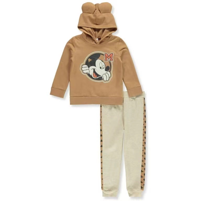 Bộ nỉ bông Juniors dư xịn hoạ tiết Mickey 2 màu cho bé size 2-7y