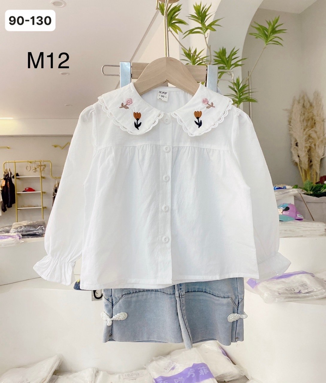 Áo sơ mi nhiều mẫu Bé Gái size 90 - 140