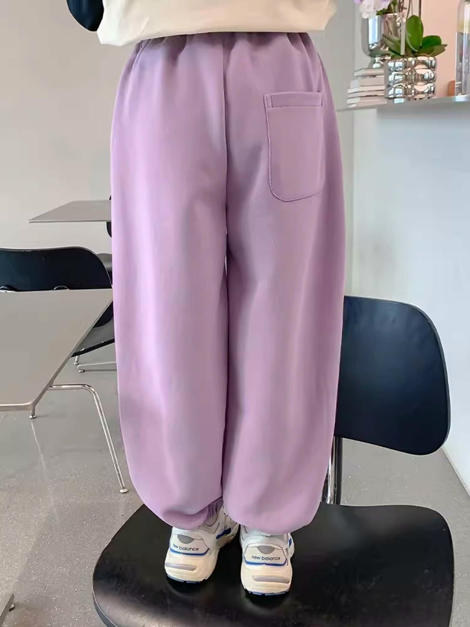 Quần nỉ da cá nexxi Labubu 4 màu cho bé gái size 3-14y