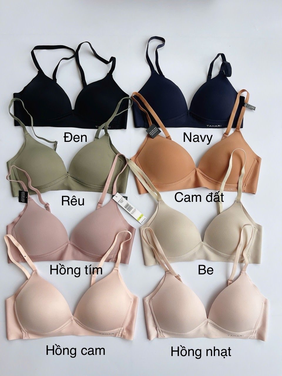 Áo bra TAHARI không gọng vải su mát nhiều màu cho Mẹ