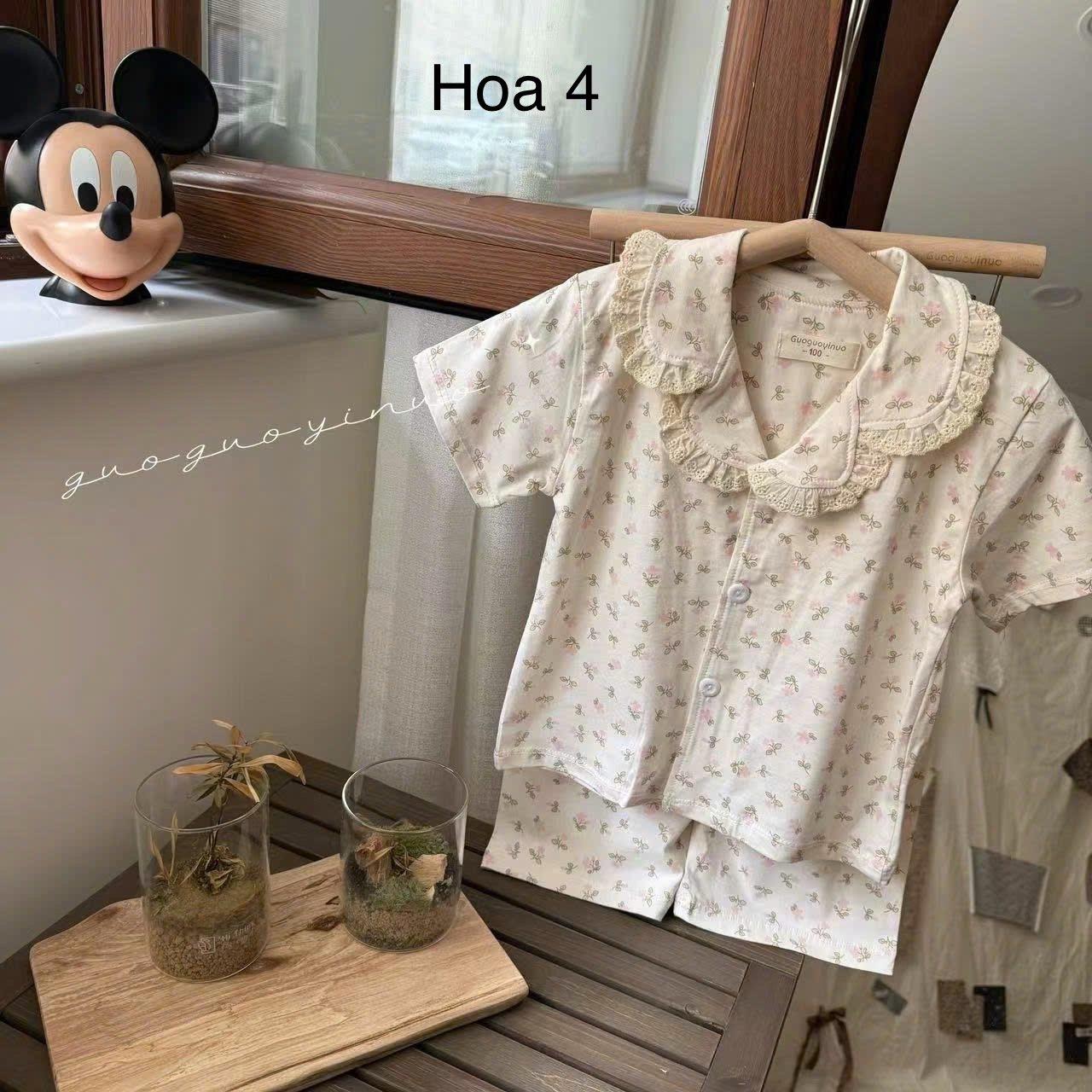 Bộ Pyjama QC vải thun mềm mát nhiều màu cho bé size 130-160