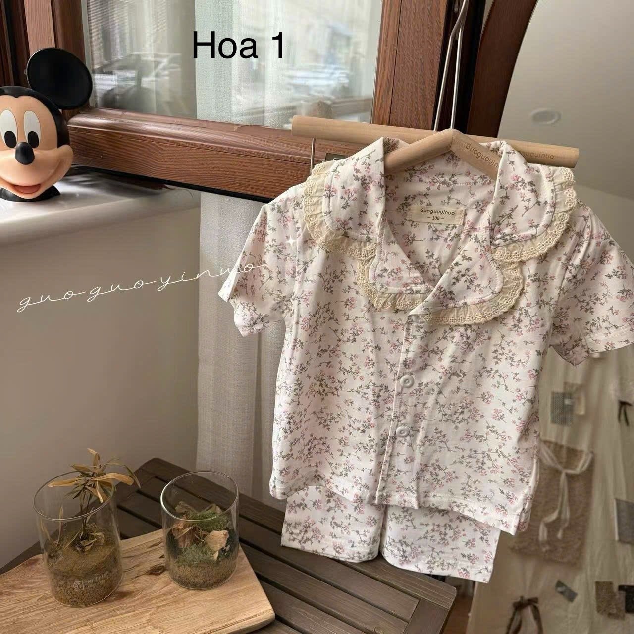 Bộ Pyjama QC vải thun mềm mát nhiều màu cho bé size 130-160