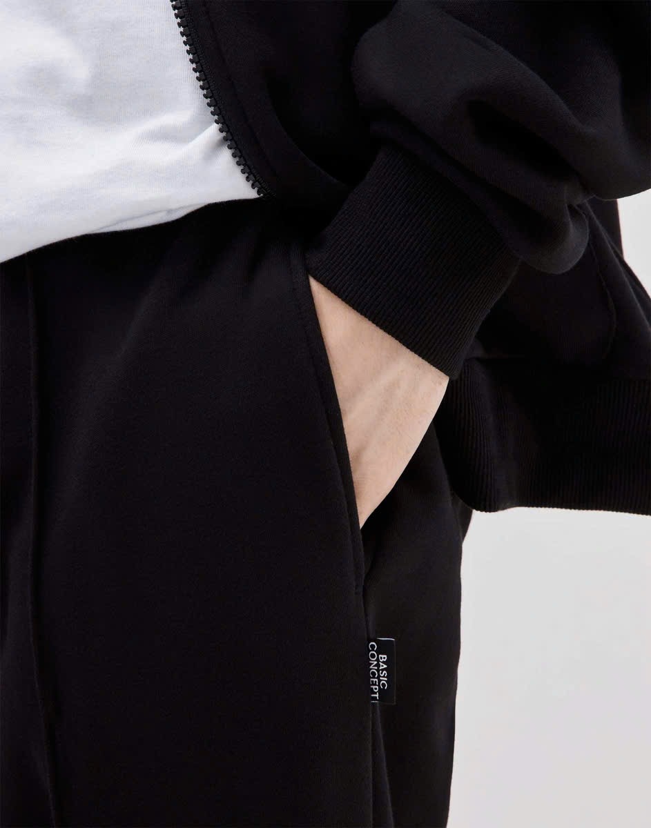 Quần jogger nỉ bông GGJJ 2 màu ghi/đen cho bé size 6-14y